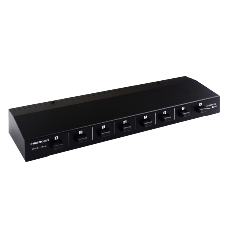 Amplificador de Potência 100W Caixa Distribuidora Comutadora 1 Entrada 8 Saídas para Altifalantes