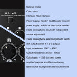 B066 Mini Stereo 8 Channel RCA Non Source Sound Passive Mixer, No Power Supply, 8 Channel RCA