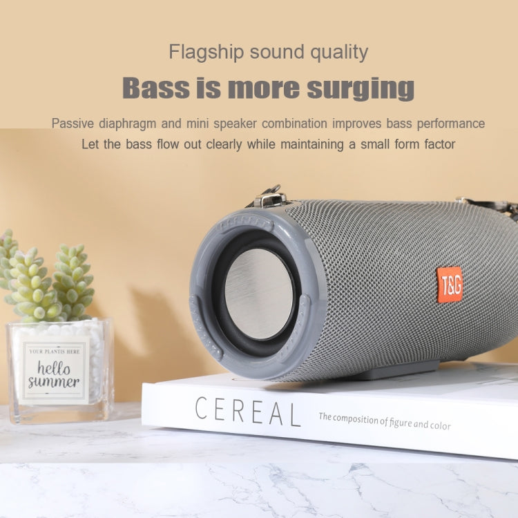 T&G TG324 Altifalante Bluetooth Portátil à Prova de Água de Alta Potência Suporta FM / Cartão TF
