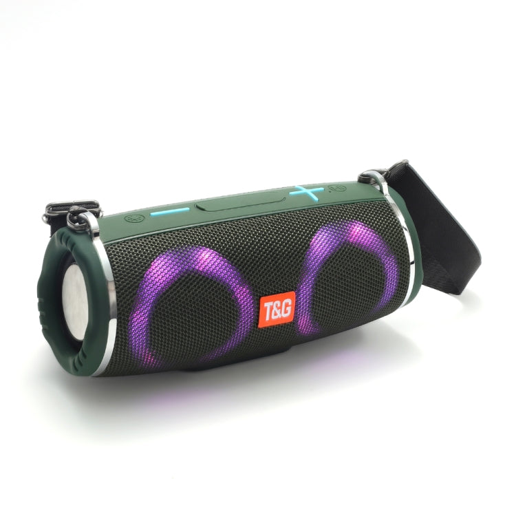 T&G TG642 Altifalante Bluetooth Portátil à Prova de Água com Luz RGB Suporta FM / Cartão TF, TG642