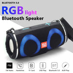 T&G TG642 Altifalante Bluetooth Portátil à Prova de Água com Luz RGB Suporta FM / Cartão TF, TG642