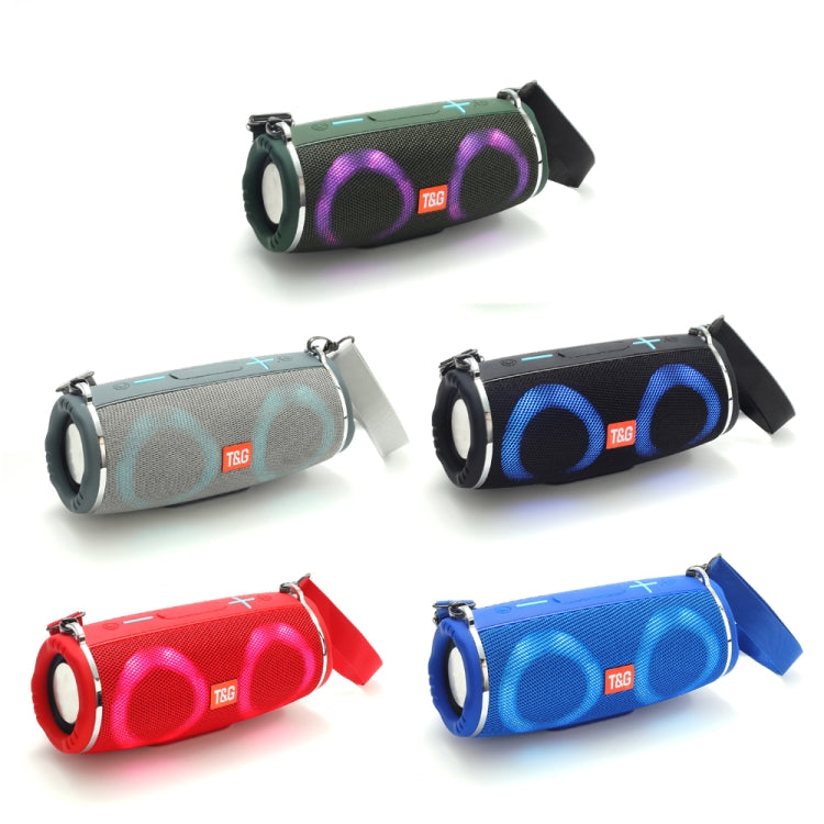 T&G TG642 Altifalante Bluetooth Portátil à Prova de Água com Luz RGB Suporta FM / Cartão TF, TG642