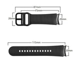 Pulseira de Couro Colada em Silicone 20mm, Para Samsung Galaxy Watch 4 40mm, Samsung Galaxy Watch 4 44mm, Para Samsung Galaxy Watch 4 Classic 42mm, Para Samsung Galaxy Watch 4 Classic 46mm