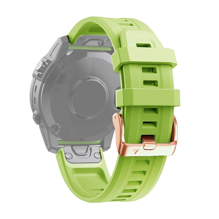 20mm Rose Gold Buckle Silicone Strap, For Garmin Fenix 7S, For Garmin Fenix 6S, For Garmin Fenix 6S Pro, For Garmin Fenix 5S, For Garmin Fenix 5S Plus