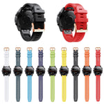 20mm Rose Gold Buckle Silicone Strap, For Garmin Fenix 7S, For Garmin Fenix 6S, For Garmin Fenix 6S Pro, For Garmin Fenix 5S, For Garmin Fenix 5S Plus