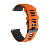 Pulseira de Silicone Bicolor 20mm, Para Samsung Galaxy Watch 3 41mm, Para Samsung Galaxy Watch Active 2 40mm