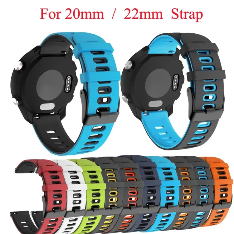 Correia de Silicone Bicolor 20mm, Para Samsung Gear S2 Classic