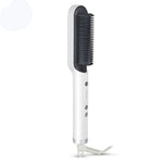 K-SKIN KD380 Alisador de Cabelo Elétrico Escova Modeladora de Cabelo Liso PTC Cerâmica, Ficha UK, Preto, Ficha UK, Branco, Ficha UE, Preto, Ficha UE, Branco
