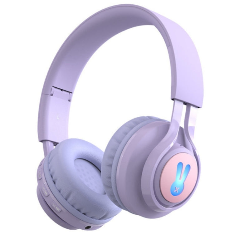 Auricular Sem Fios Bluetooth para Crianças BT06C+ com Microfone e Luz LED, Tipo de Cabeça