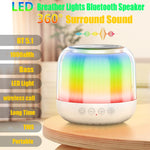 JY12 Altifalante Bluetooth Sem Fios com Luz Respiratória LED RGB Ecrã Completo