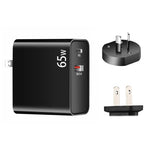 Adaptador de Carregamento para Portátil PD-65W USB-C / Type-C + QC3.0 USB, Ficha AU / Ficha US, Ficha AU / Ficha US