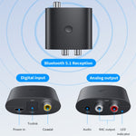 Receptor de Áudio Bluetooth BT-B36 5.1 Conversor Digital para Analógico TV Fibra Coaxial