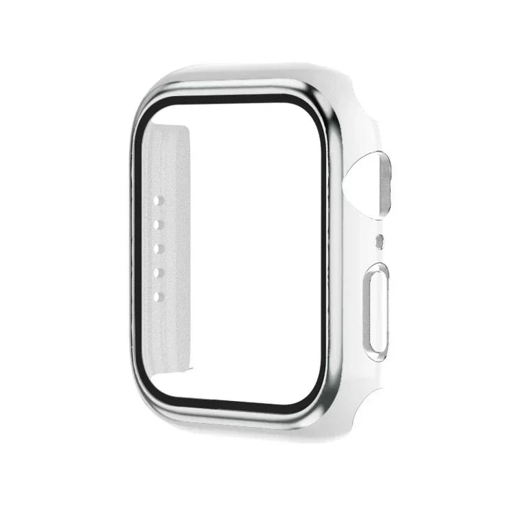 Capa de Relógio em PC Bicolor com Filme Temperado, Para Apple Watch Series 6/5/4/SE 40mm, Para Apple Watch Series 3/2/1 38mm