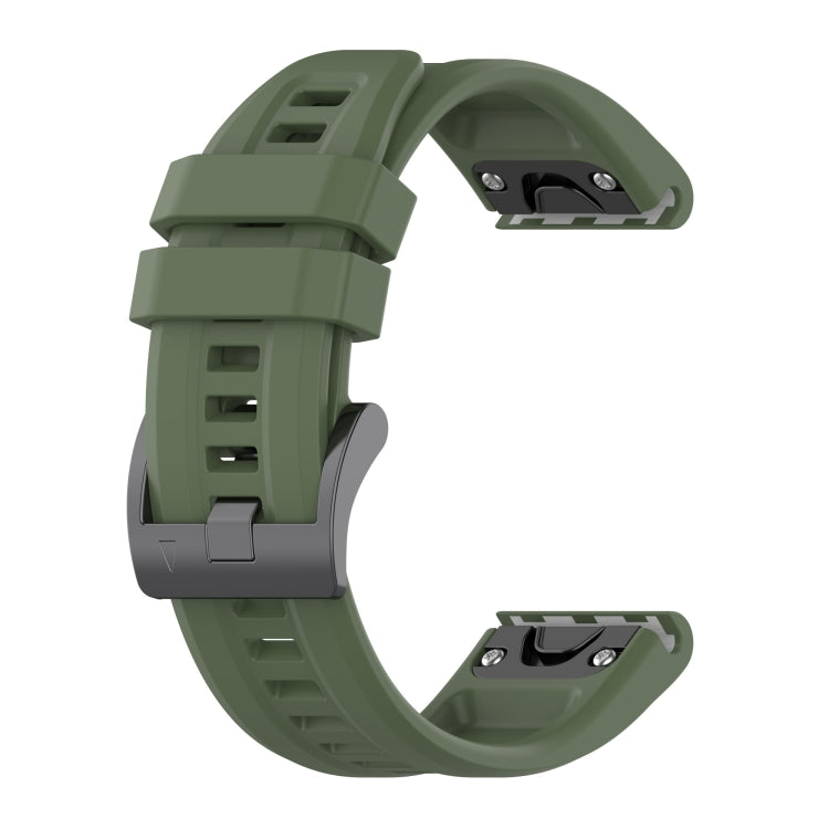 26mm Silicone Sport Pure Color Watch Band, For Garmin Tactix 7, For Garmin Fenix 6X, For Garmin Fenix 6X Pro
