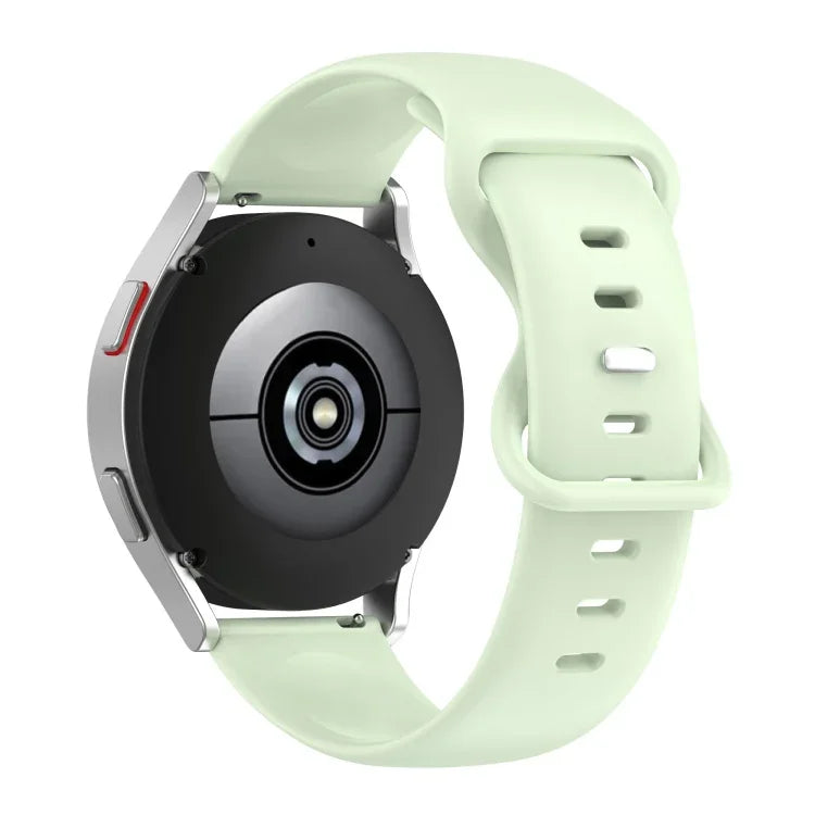 Correia de Silicone Monocromática 20mm, Para Samsung Galaxy Watch Active 40mm, Para Samsung Galaxy Watch 42mm, Para Samsung Galaxy Gear Sport, Para Samsung Gear S2 Classic