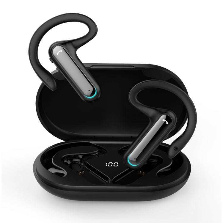 Auriculares Desportivos Sem Fios FW5 BT5.2 TWS de Condução Óssea, Não In-ear, Suporta Assistente de Voz, FW5 Preto