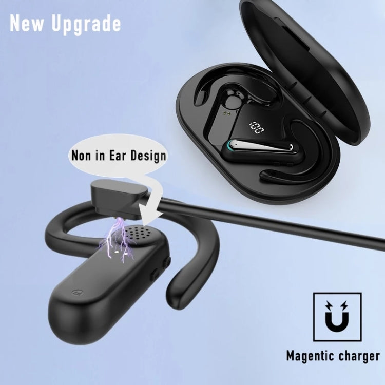 Auriculares Desportivos Sem Fios FW5 BT5.2 TWS de Condução Óssea, Não In-ear, Suporta Assistente de Voz, FW5 Preto