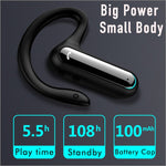 Auriculares Desportivos Sem Fios FW5 BT5.2 TWS de Condução Óssea, Não In-ear, Suporta Assistente de Voz, FW5 Preto