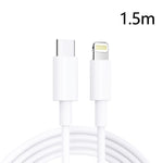 Cabo de Dados de Carregamento Rápido PD30W USB-C / Type-C para 8 Pinos para Série iPhone, 1m, 1,5m, 2m