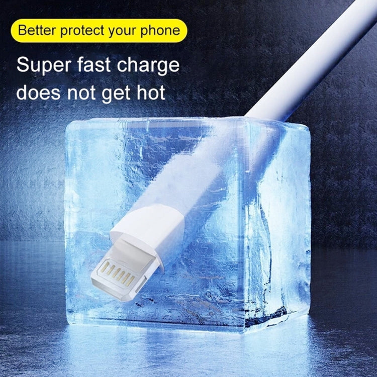 Cabo de Dados de Carregamento Rápido PD30W USB-C / Type-C para 8 Pinos para Série iPhone, 1m, 1,5m, 2m