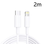 Cabo de Dados de Carregamento Rápido PD30W USB-C / Type-C para 8 Pinos para Série iPhone, 1m, 1,5m, 2m