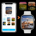 Relógio Inteligente T500 Plus de 1,54 polegadas com Ecrã a Cores, Suporta Monitorização da Frequência Cardíaca / Pressão Arterial