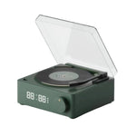 Duosi X11 Altifalante Bluetooth Retro Atómico Vinil Relógio Despertador Criativo de Secretária