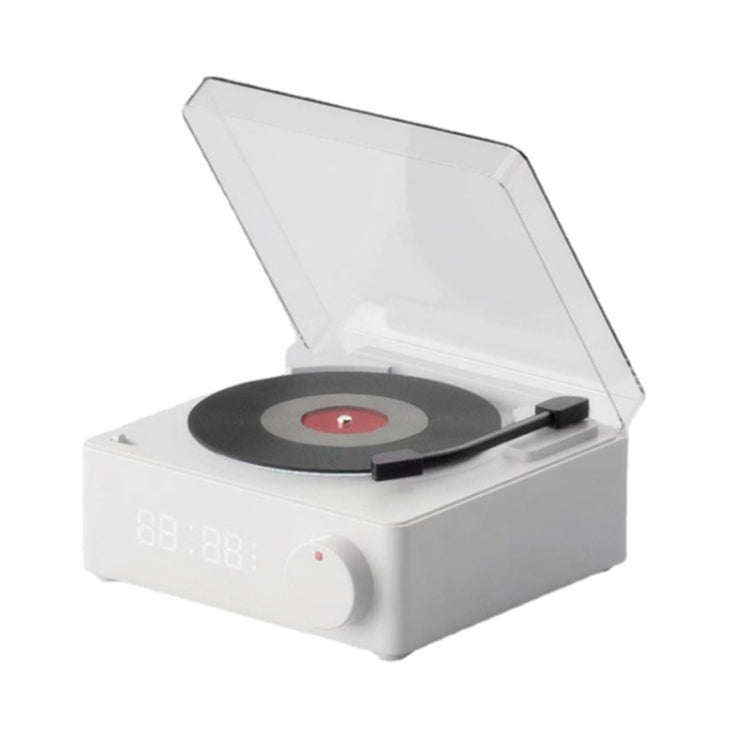 Duosi X11 Altifalante Bluetooth Retro Atómico Vinil Relógio Despertador Criativo de Secretária