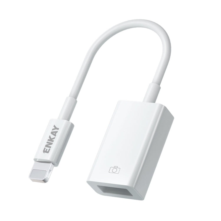 ENKAY ENK-AT108 Adaptador OTG 8 Pinos para USB 3.0 Cabo de Dados para iPhone / iPad