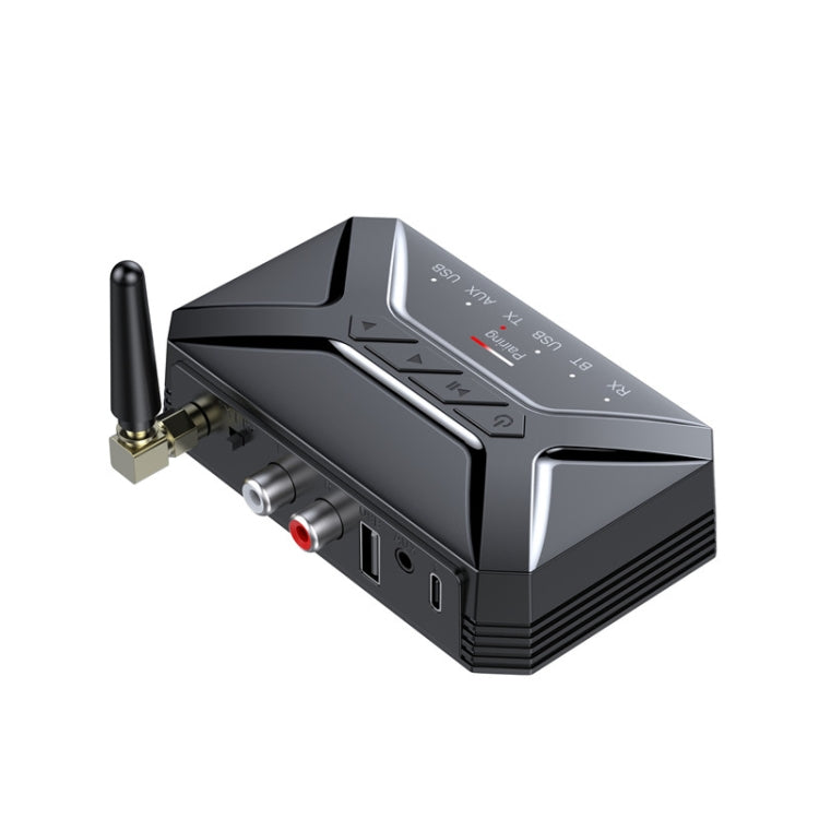 T-R22 Antena Externa Receptor e Transmissor de Áudio Bluetooth 2 em 1 de Longa Distância 40m