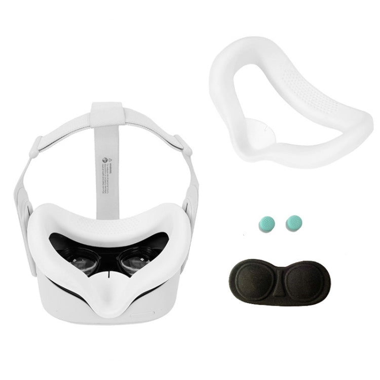 JD-391215 Máscara de Olhos de Silicone + Conjunto de Tampa de Lente Adequado para Oculus Quest2 Geração