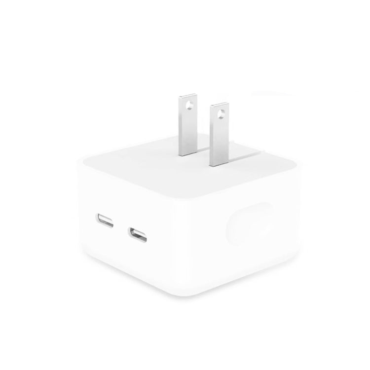 Carregador PD 35W com Duas Portas USB-C / Tipo-C para Série iPhone / iPad, Ficha US, Ficha US
