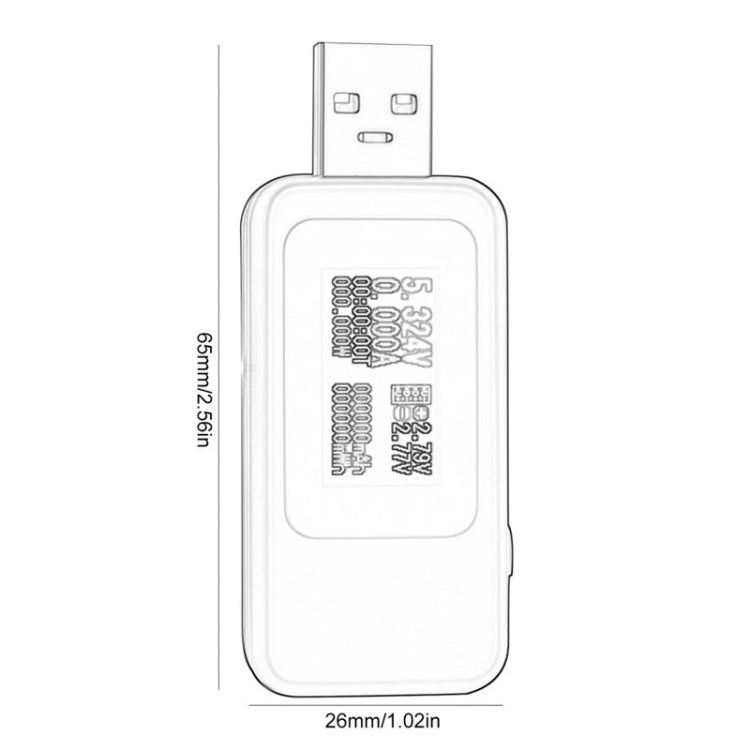 Testador USB DC 10 em 1 KWS-MX18 corrente 4-30V voltímetro temporizador amperímetro medidor digital