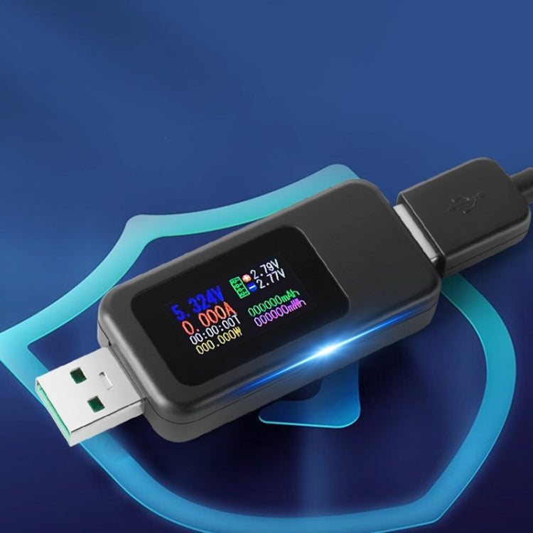 Testador USB DC 10 em 1 KWS-MX18 corrente 4-30V voltímetro temporizador amperímetro medidor digital