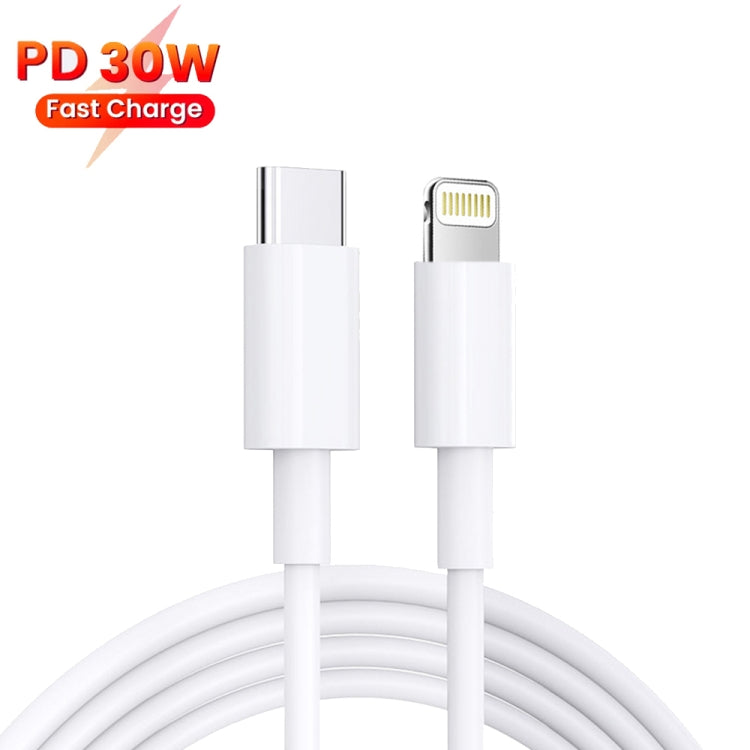 Carregador PD 35W com Duas Portas USB-C / Tipo-C e Cabo de Dados Tipo-C para 8 Pinos, Ficha UE, Ficha UE + Cabo 8 Pinos 1,5m, Ficha UE + Cabo 8 Pinos 2m