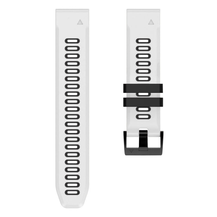 22mm Silicone Sports Two-Color Watch Band, For Garmin Fenix 5 Plus
