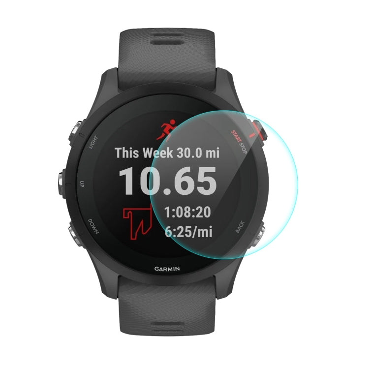 For Garmin Forerunner 255 ENKAY 0.2mm 9H Tempered Glass Screen Protector Watch Film, 1 PC, 2 PCS, 5 PCS, 10 PCS