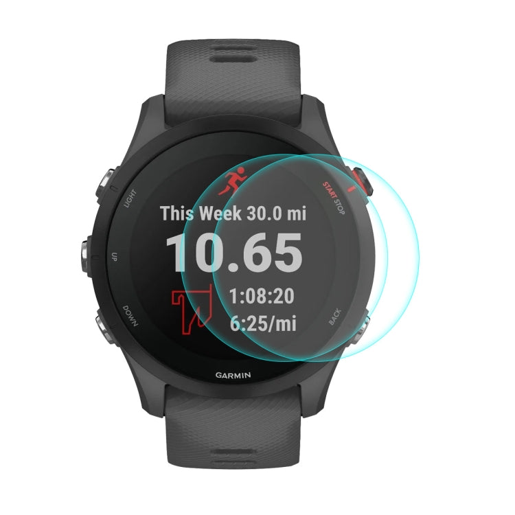 For Garmin Forerunner 255 ENKAY 0.2mm 9H Tempered Glass Screen Protector Watch Film, 1 PC, 2 PCS, 5 PCS, 10 PCS