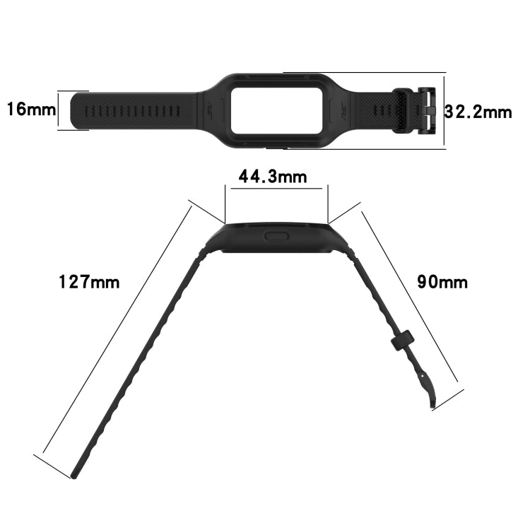 Solid Color Silicone Integrated Watch Band, For Huawei Band 8 / 7, For Honor Band 6