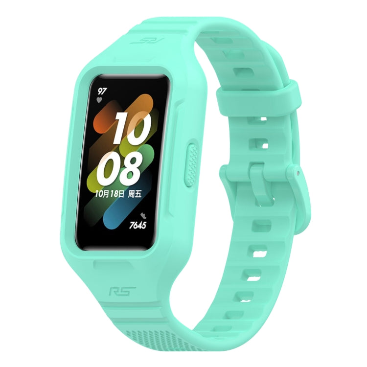 Solid Color Silicone Integrated Watch Band, For Huawei Band 8 / 7, For Honor Band 6