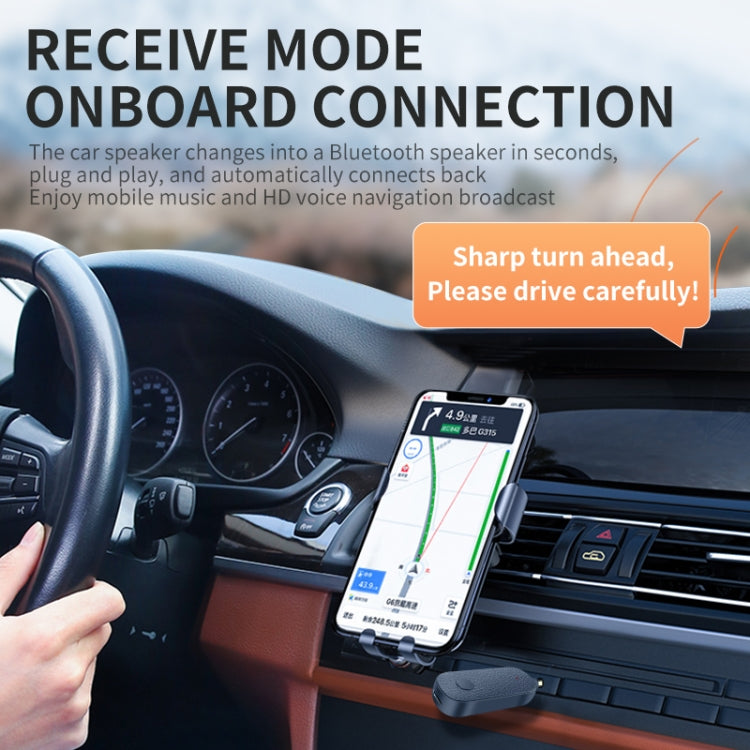 T06 Receptor e Transmissor de Áudio Bluetooth 5.1 2 em 1 para Carro 3.5mm