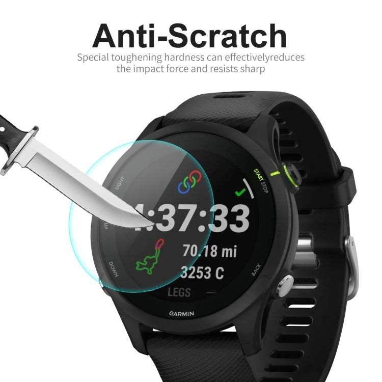For Garmin Forerunner 255S ENKAY 0.2mm 9H Tempered Glass Screen Protector Watch Film, 1 PC, 2 PCS, 5 PCS, 10 PCS