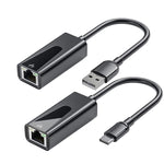 Adaptador de rede USB Ethernet RJ45 1000Mbps, USB 3.0, Tipo-C