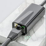 Adaptador de rede USB Ethernet RJ45 1000Mbps, USB 3.0, Tipo-C