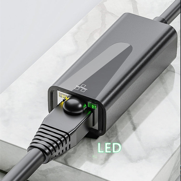 Adaptador de rede USB Ethernet RJ45 1000Mbps, USB 3.0, Tipo-C
