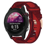 18mm Nylon Woven Watch Band, For Garmin Forerunner 255S, For Garmin Venu 2S, For Garmin Vivomove 3S, For Garmin Vivoactive 4S