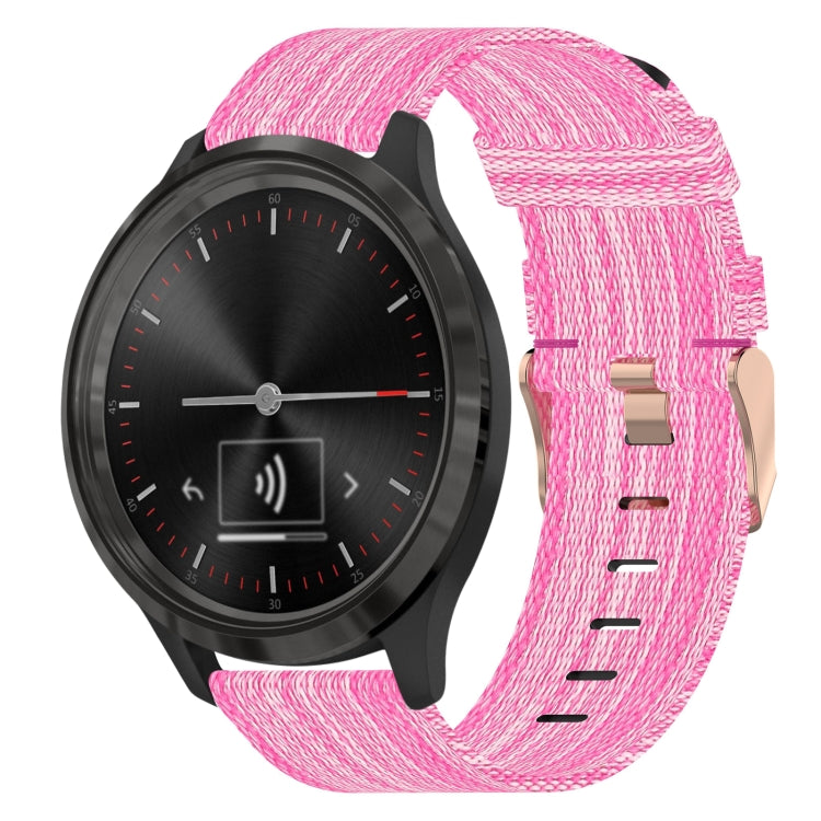 20mm Nylon Woven Watch Band, For Garmin Venu SQ, For Garmin Vivomove 3, For Garminmove 3, For Garmin VivoMove Luxe, For Garminmove Luxe, For Garmin VivoMove Style