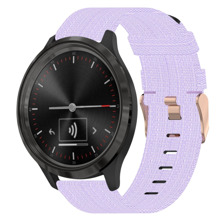 20mm Nylon Woven Watch Band, For Garmin Venu SQ, For Garmin Vivomove 3, For Garminmove 3, For Garmin VivoMove Luxe, For Garminmove Luxe, For Garmin VivoMove Style