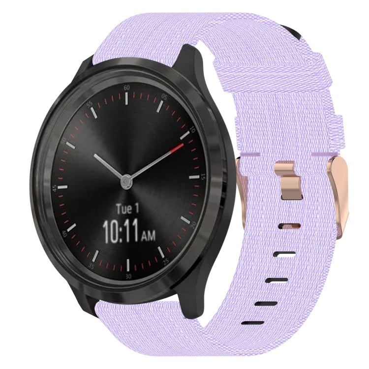 20mm Nylon Woven Watch Band, For Garmin Venu SQ, For Garmin Vivomove 3, For Garminmove 3, For Garmin VivoMove Luxe, For Garminmove Luxe, For Garmin VivoMove Style