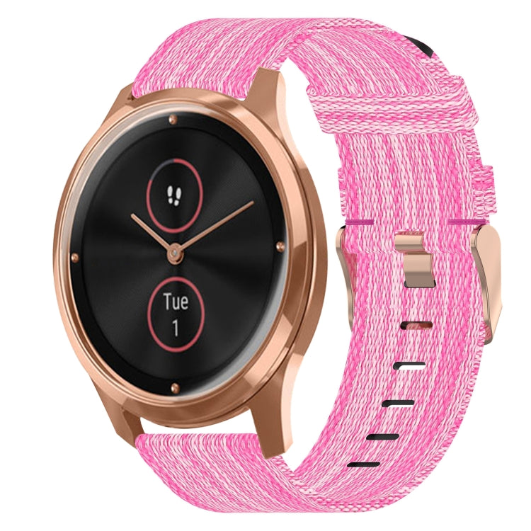 20mm Nylon Woven Watch Band, For Garmin Venu SQ, For Garmin Vivomove 3, For Garminmove 3, For Garmin VivoMove Luxe, For Garminmove Luxe, For Garmin VivoMove Style